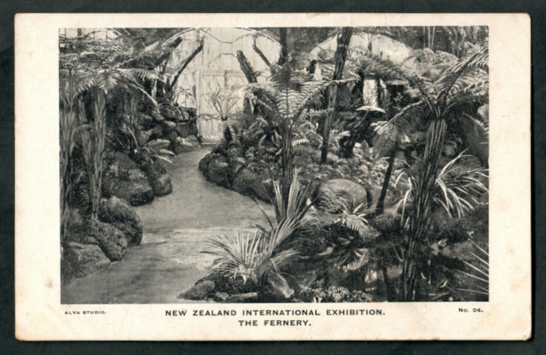 NEW ZEALAND 1906 Postcard of Christchurch Exhibition. The Fernery. - 48514 - Postcard image 0