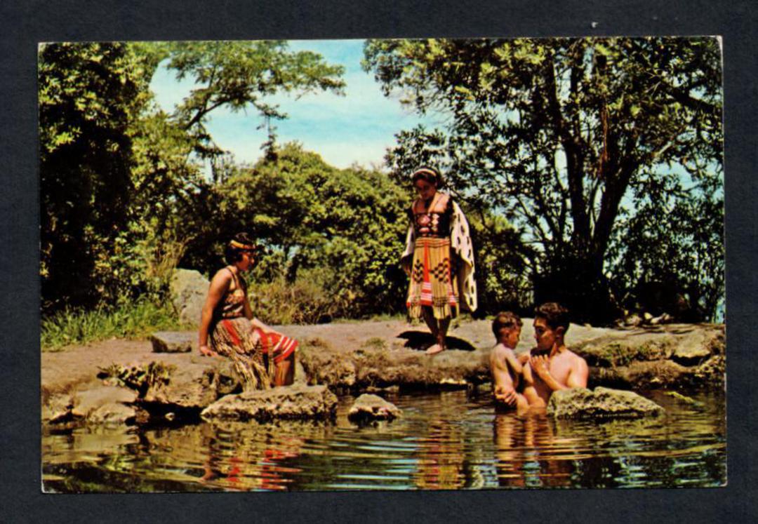 Modern Coloured Postcard of Hinemoa's Pool Mokoia Island. - 445923 - Postcard image 0