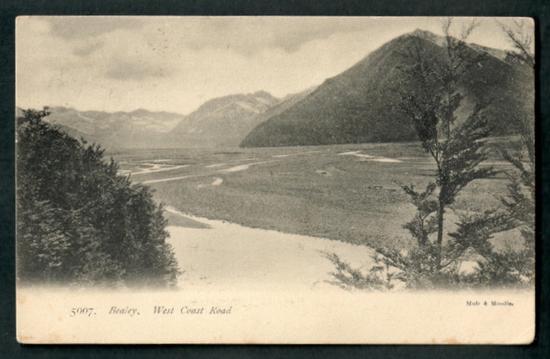 Early Undivided Postcard of Bealey West Coast Road. - 48839 - Postcard image 0