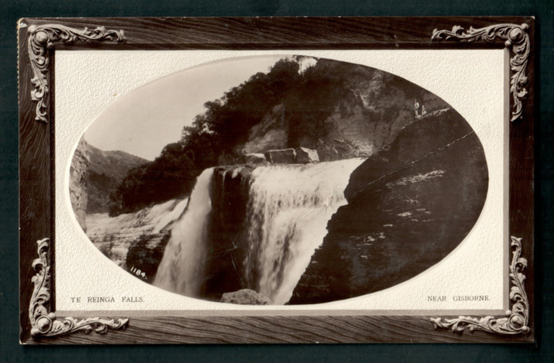 Real Photograph of Te Reinga Falls near Gisborne. - 48175 - Postcard image 0