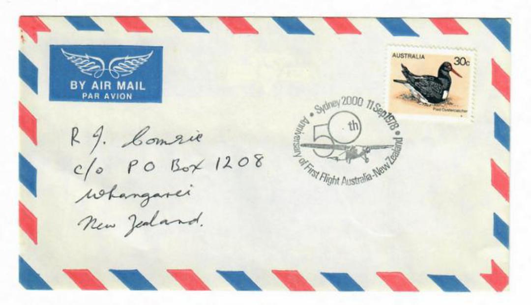 AUSTRALIA 1978 Anniversary of the Flirst Flight from Australia to New Zealand. - 31077 - PostalHist image 0