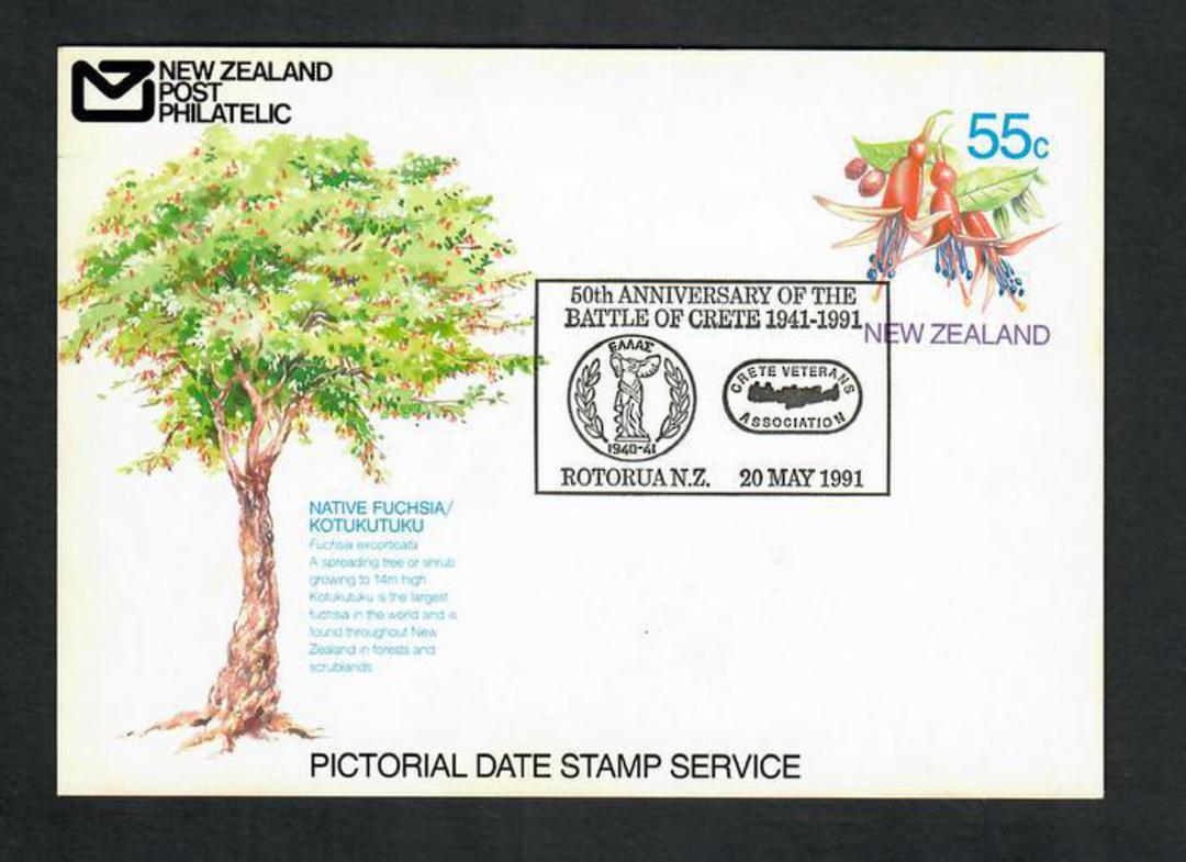 NEW ZEALAND 1991 50th Anniversary of the Battle of Crete. Special Postmark. - 32308 - Postmark image 0