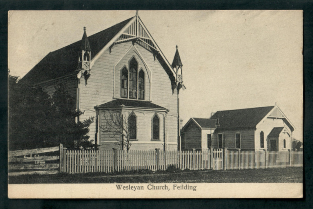 Postcard of The Weleyan Church Feilding. - 47208 - Postcard image 0