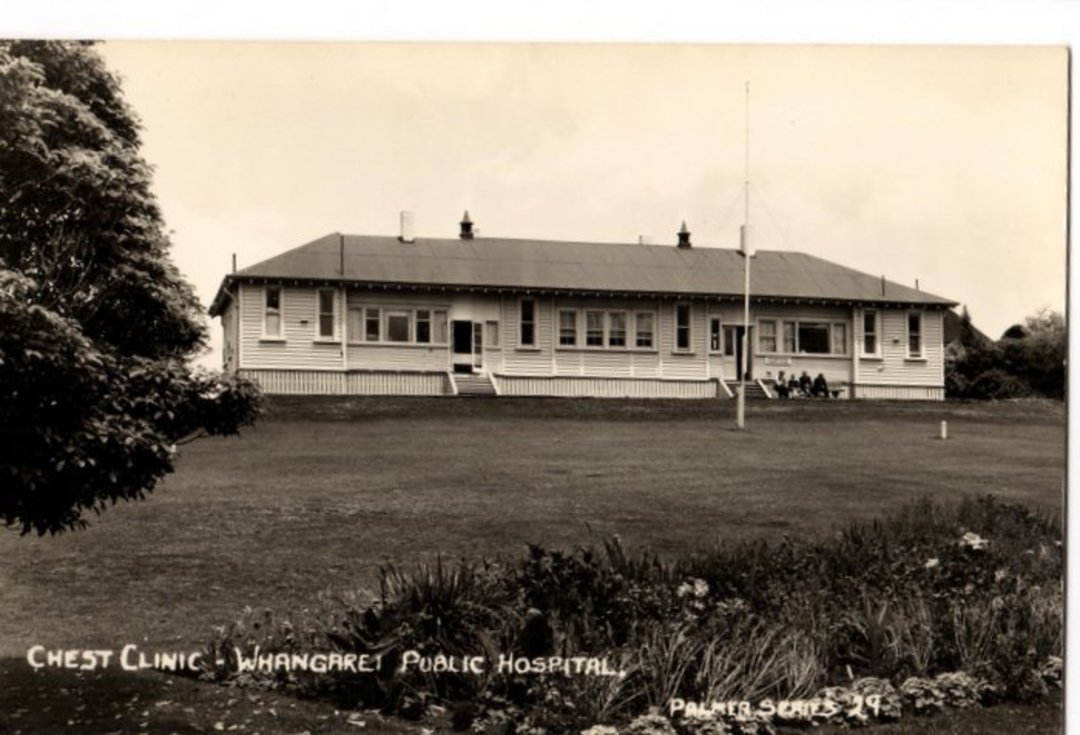 Real Photograph by T G Palmer & Son of Chest Clinic Whangarei Public Hospital. - 44938 - Postcard image 0