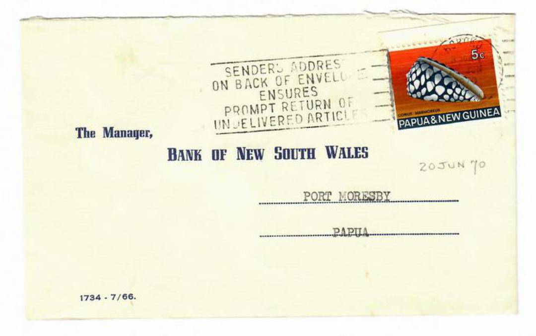 PAPUA NEW GUINEA 1970 Internal letter. - 30569 - Postmark image 0