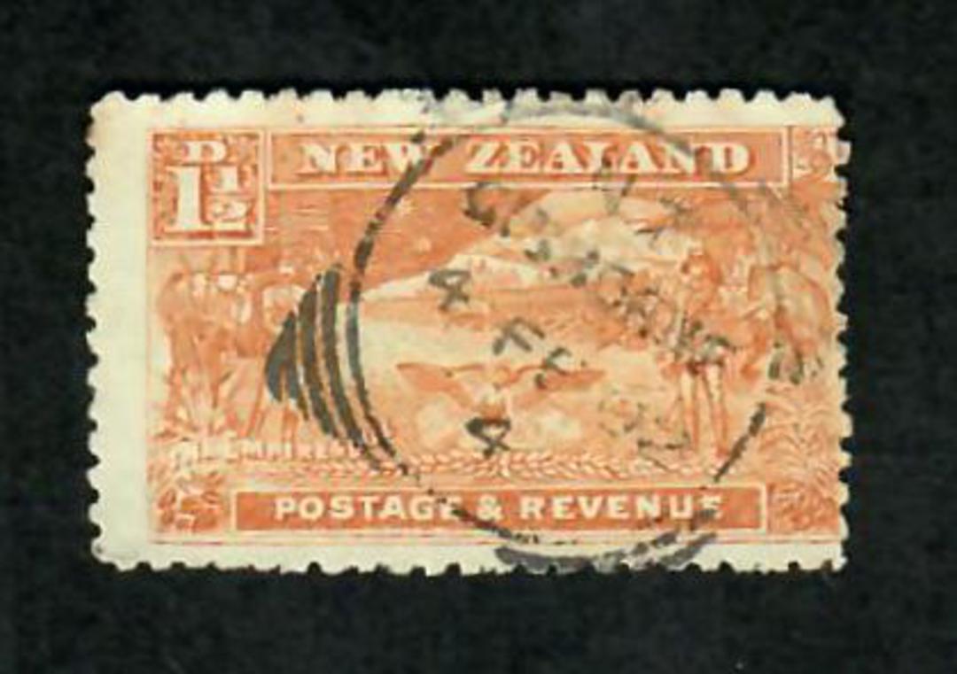 NEW ZEALAND 1898 Pictorial 1½d Boer War Chestnut. Nice GISBORNE squared circle postmark. SG 275b. - 71322 - VFU image 0