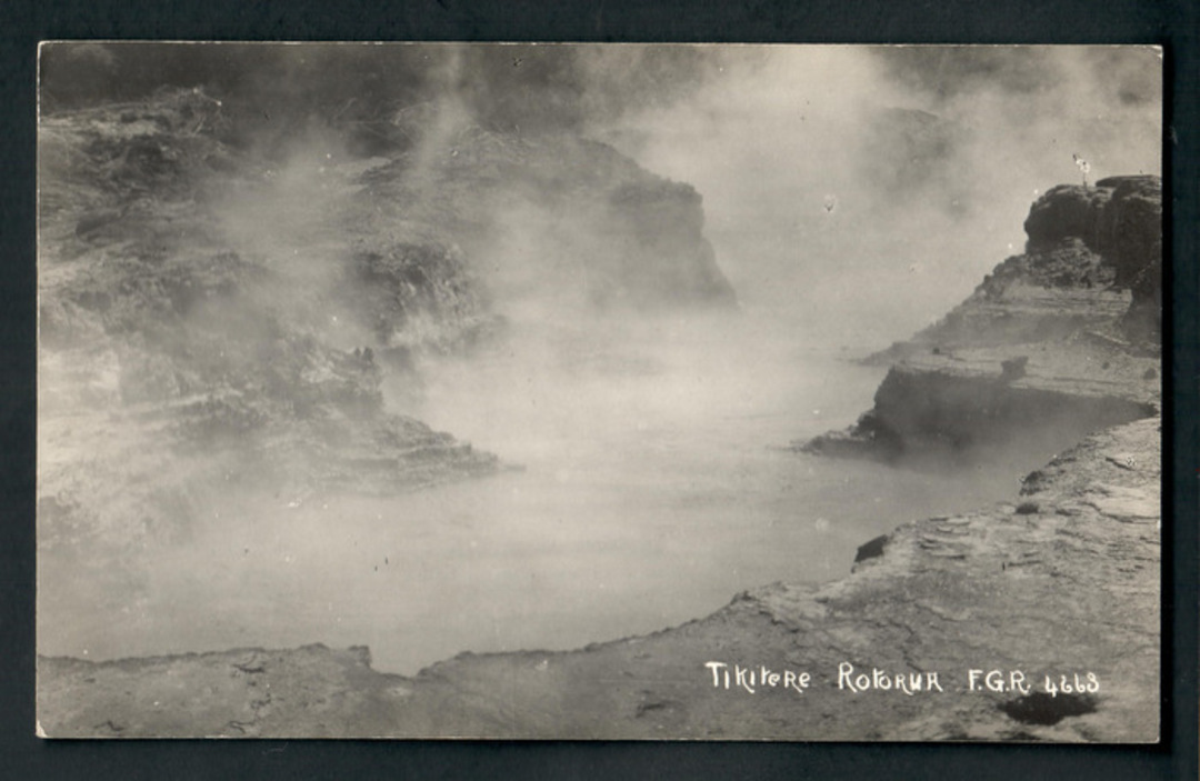 Real Photograph by Radcliffe of Tikitere Rotorua. - 246173 - Postcard image 0
