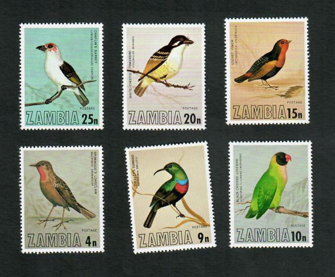 ZAMBIA 1977 Birds. Set of 6. - 81486 - UHM image 0