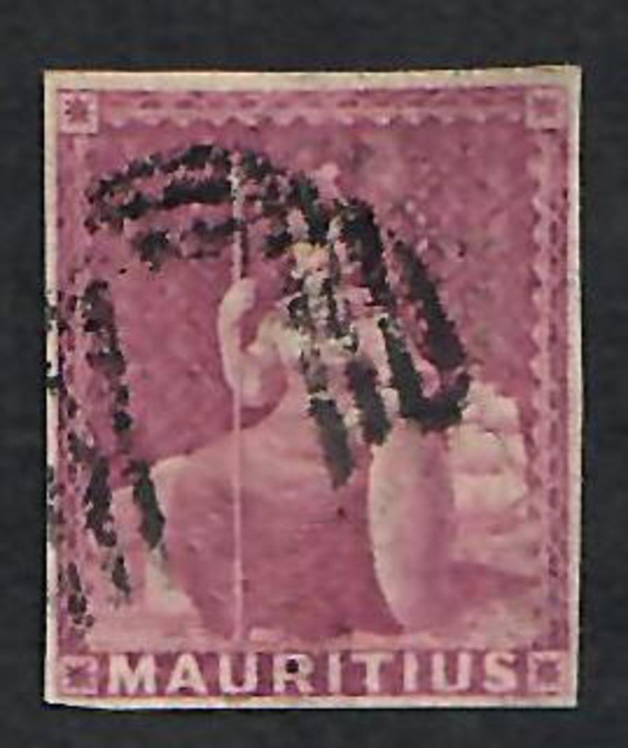MAURITIUS 1859 9d dull Magenta. Four margin copy. A sound clean example. - 26063 - FU image 0