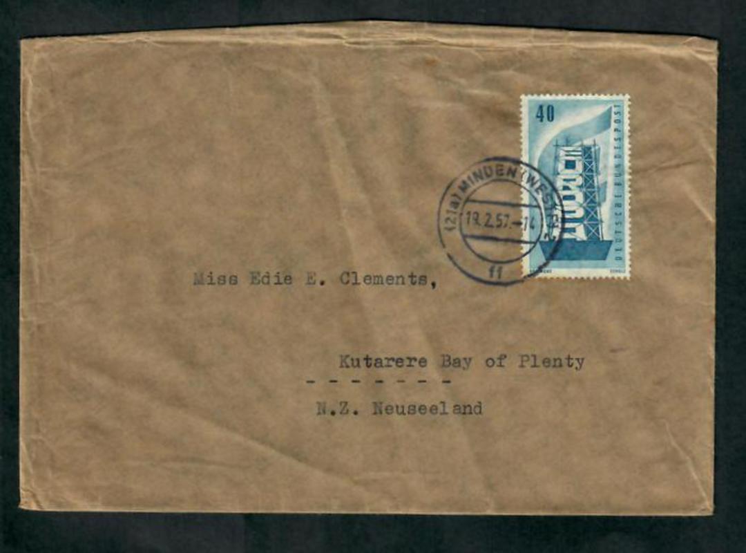 WEST GERMANY 1957 Letter to New Zealand. - 31339 - PostalHist image 0