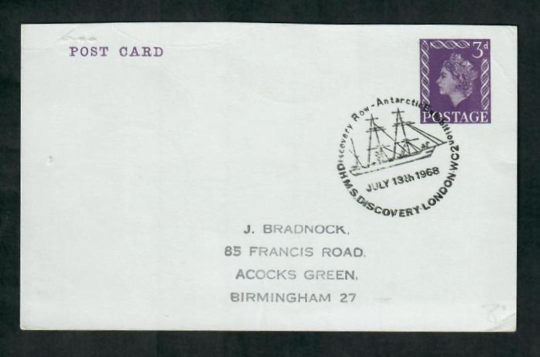 GREAT BRITAIN 1968 Lettercard with Antarctic Postmark. - 31799 - PostalHist image 0