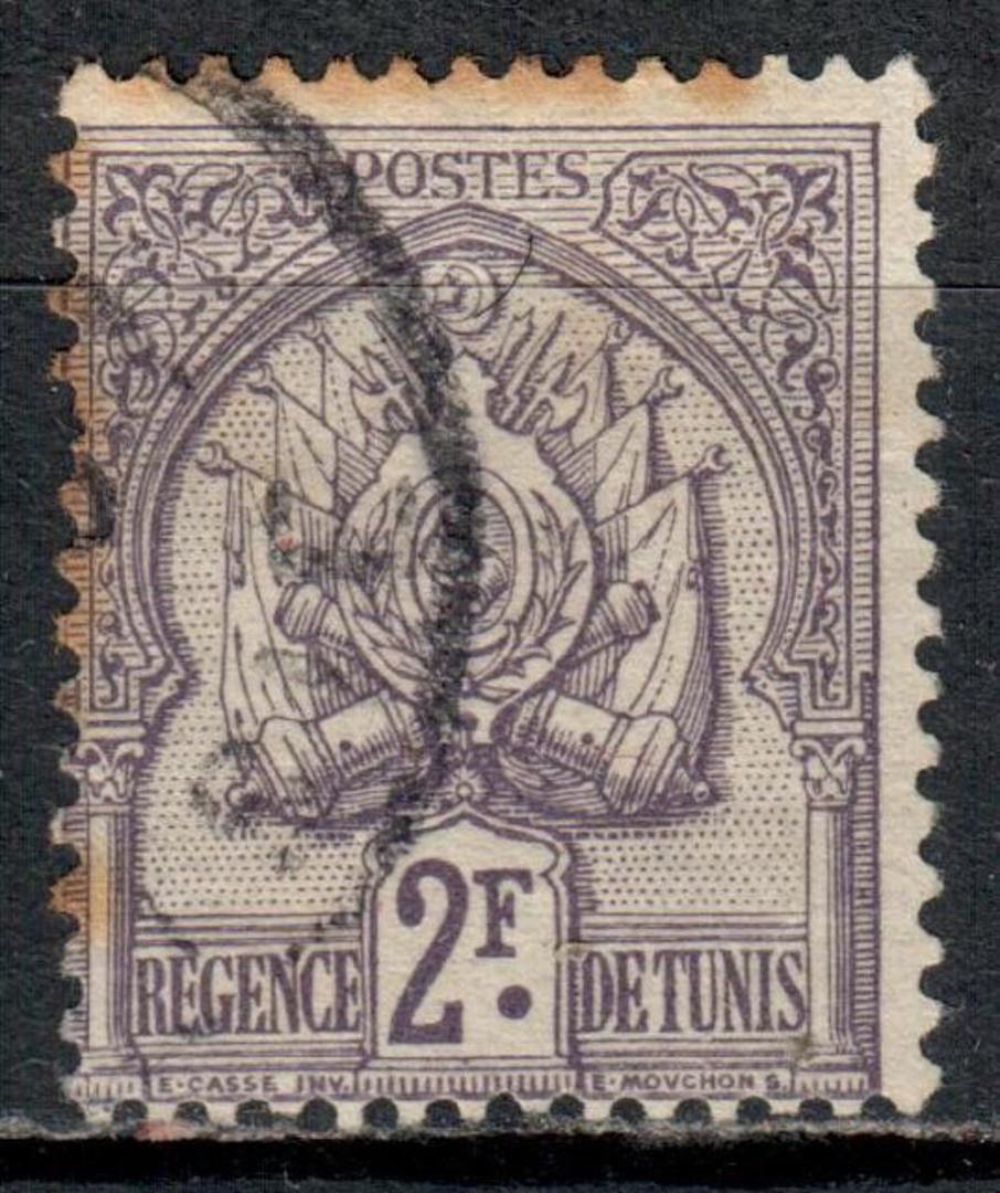 TUNISIA 1899 Definitive 2fr Deep Lilac. - 75872 - FU image 0