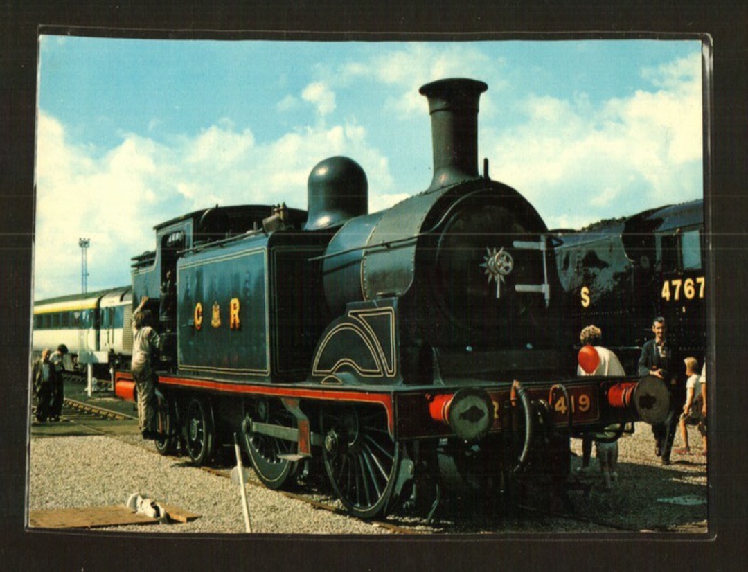 Modern Coloured Postcard of Caledonian Railway 0-4-4T #419. - 440003 - Postcard image 0