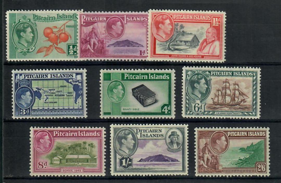 PITCAIRN ISLANDS 1940 Geo 6th Definitives. Set of 10. - 20209 - Mint image 0