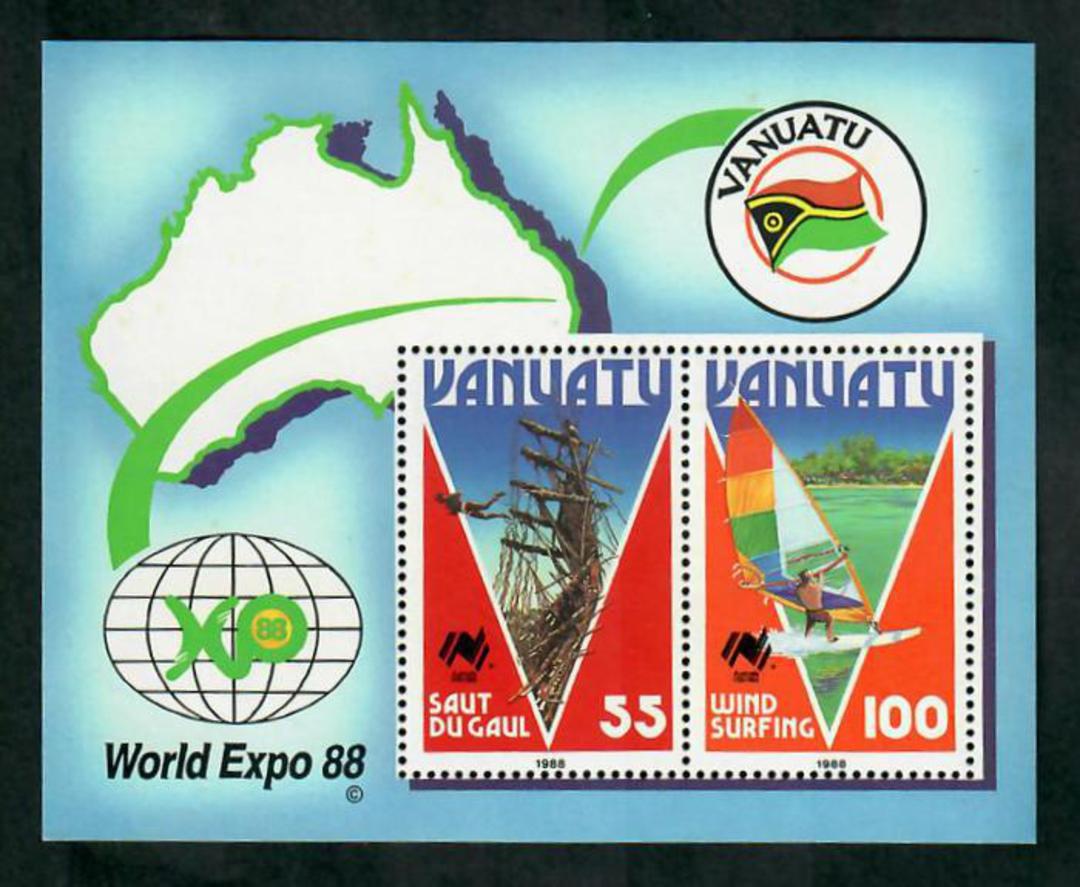 VANUATU 1988 Expo '88 World Fair. Miniature sheet. - 50943 - UHM image 0
