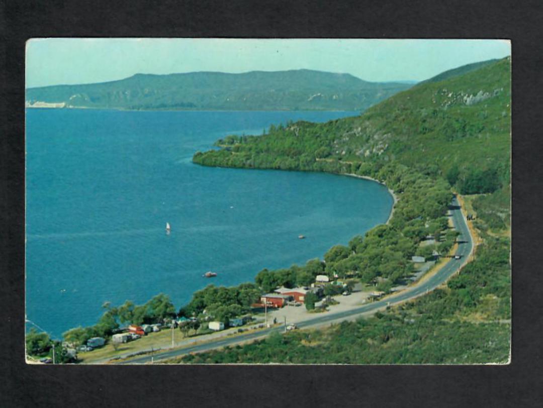 Modern Coloured Postcard by Gladys Goodall of Mototere Bay Lake Taupo. - 444018 - Postcard image 0