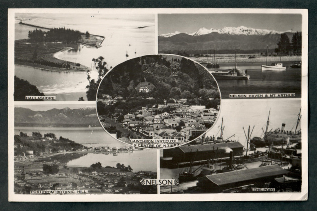 Real Photograph of Nelson. Montage of five views. - 48660 - Postcard image 0