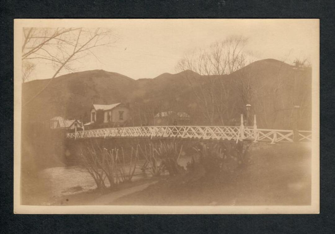 NEW ZEALAND Early Bridge. Real Photograph - 49801 - Postcard image 0