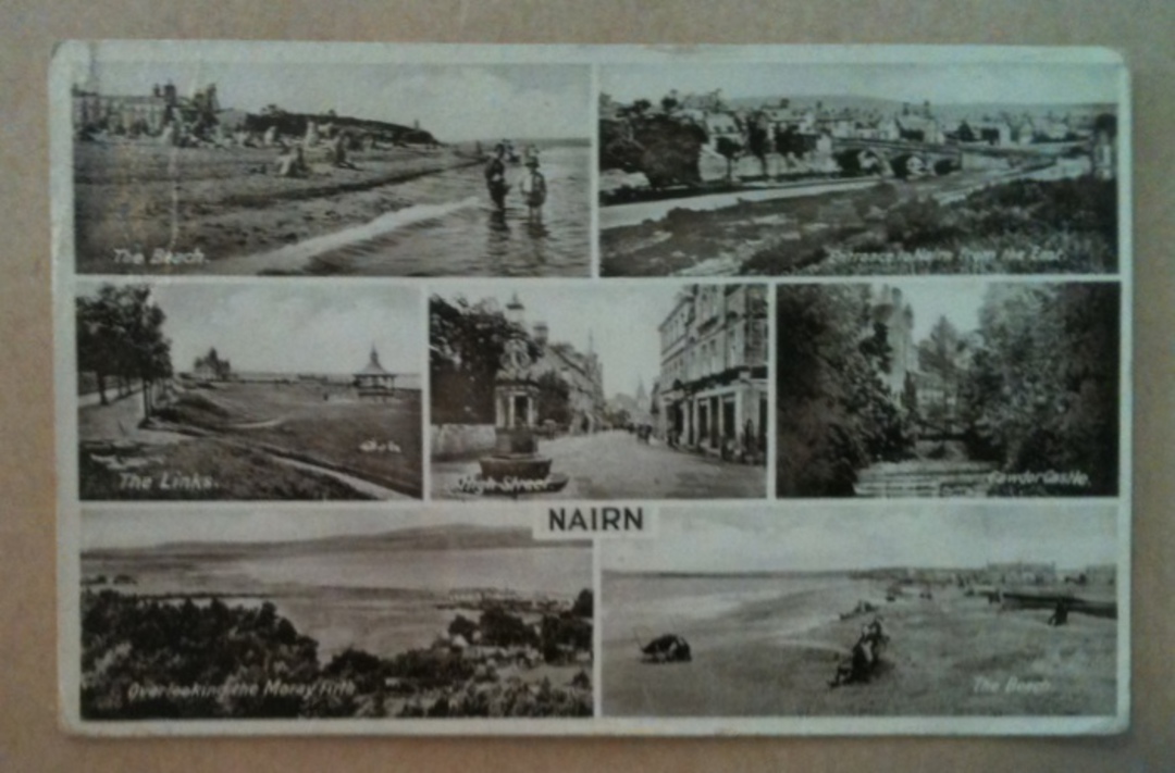 Montage1934 of Nairn. - 242619 - Postcard image 0