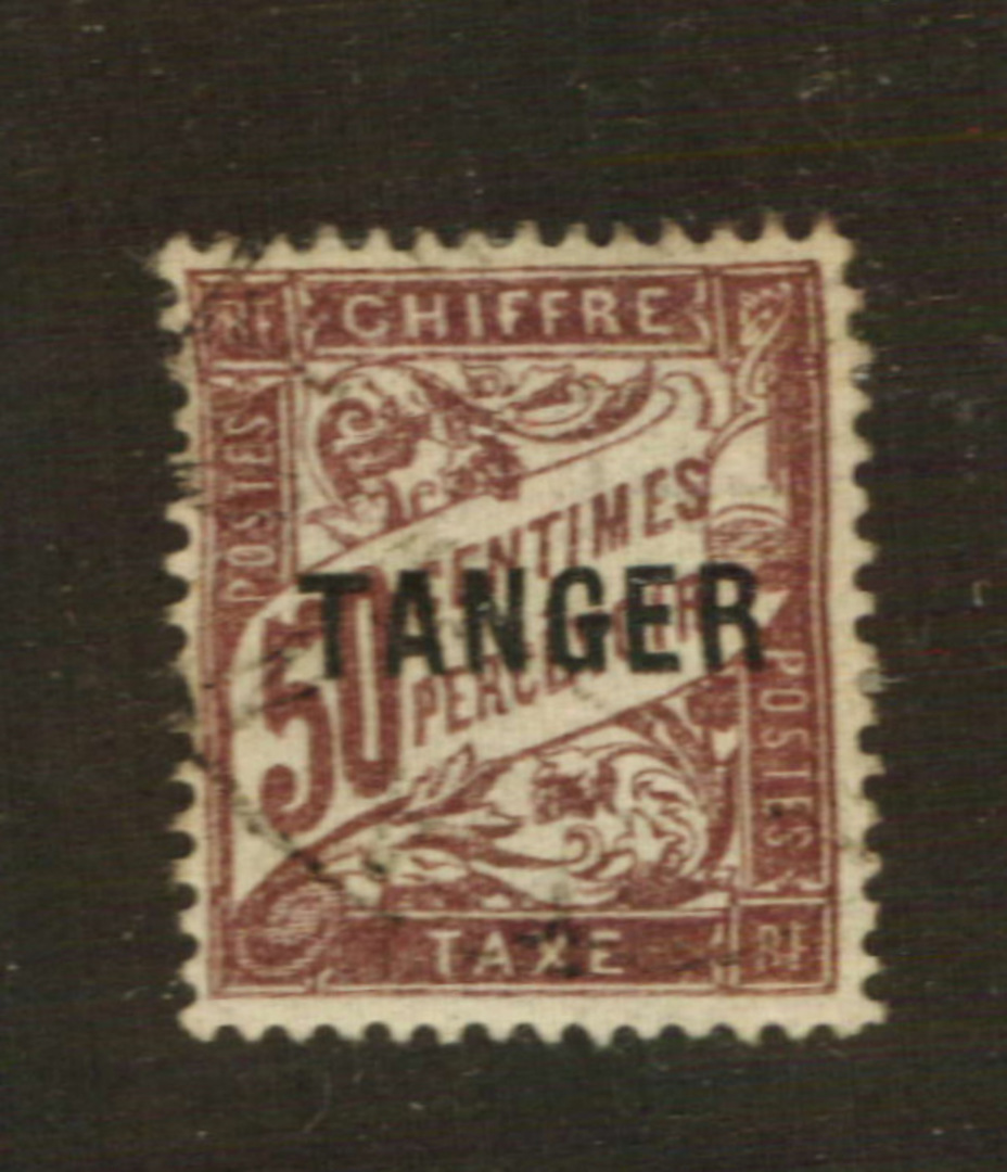 FRENCH Post Offices in TANGIER 1918 Postage Due 50 cents Dull Claret. - 76429 - VFU image 0