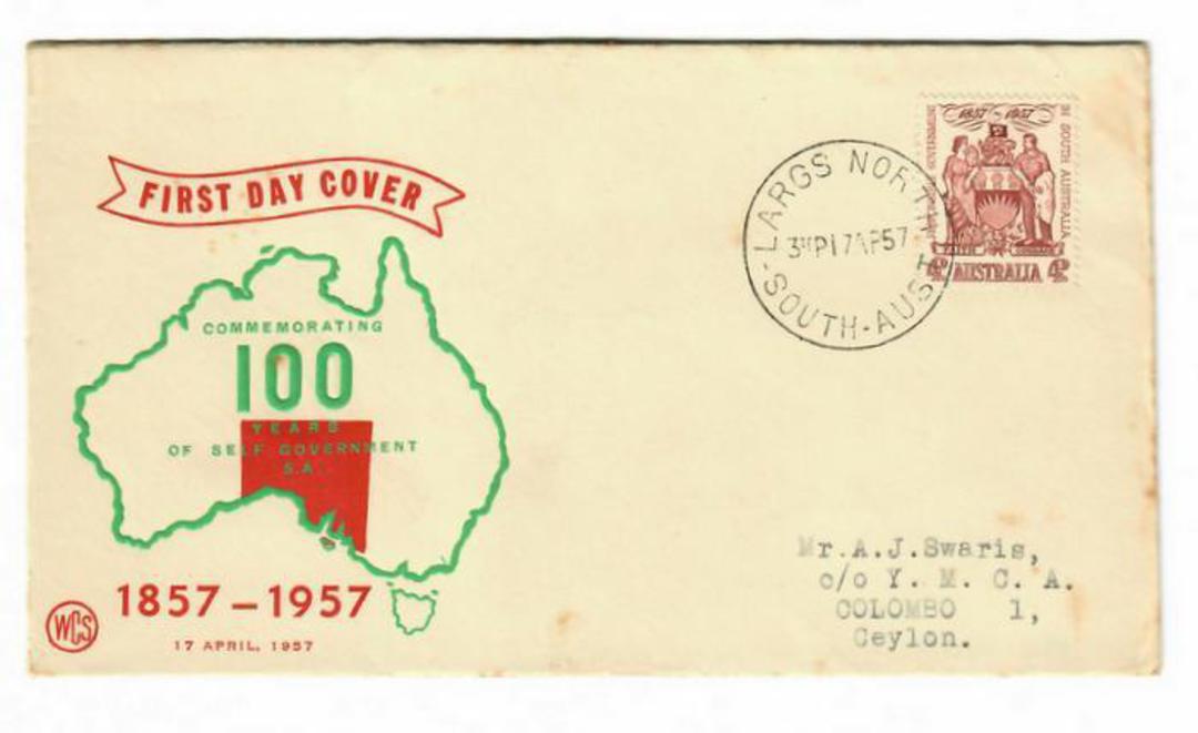 AUSTRALIA 1957 South Australia on illustrated first day cover. - 32024 - FDC image 0