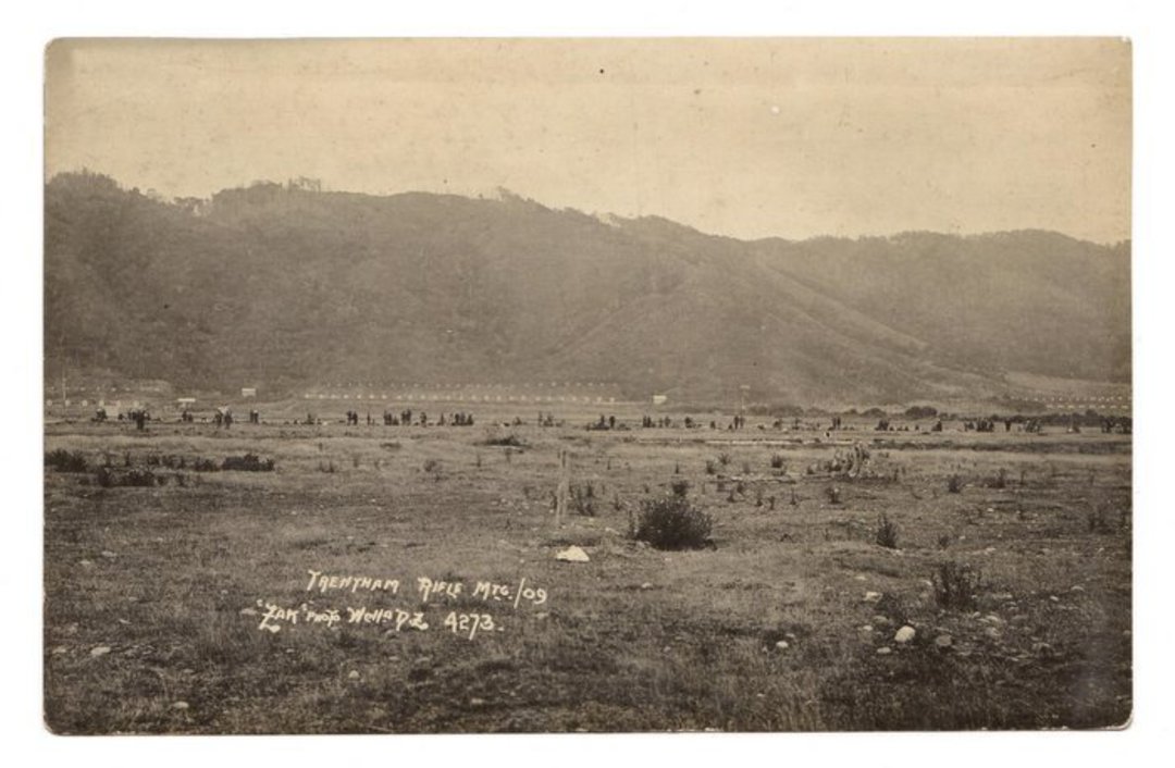 Real Photograph by Zak of the Rifle Range Trentham. - 69984 - Postcard image 0