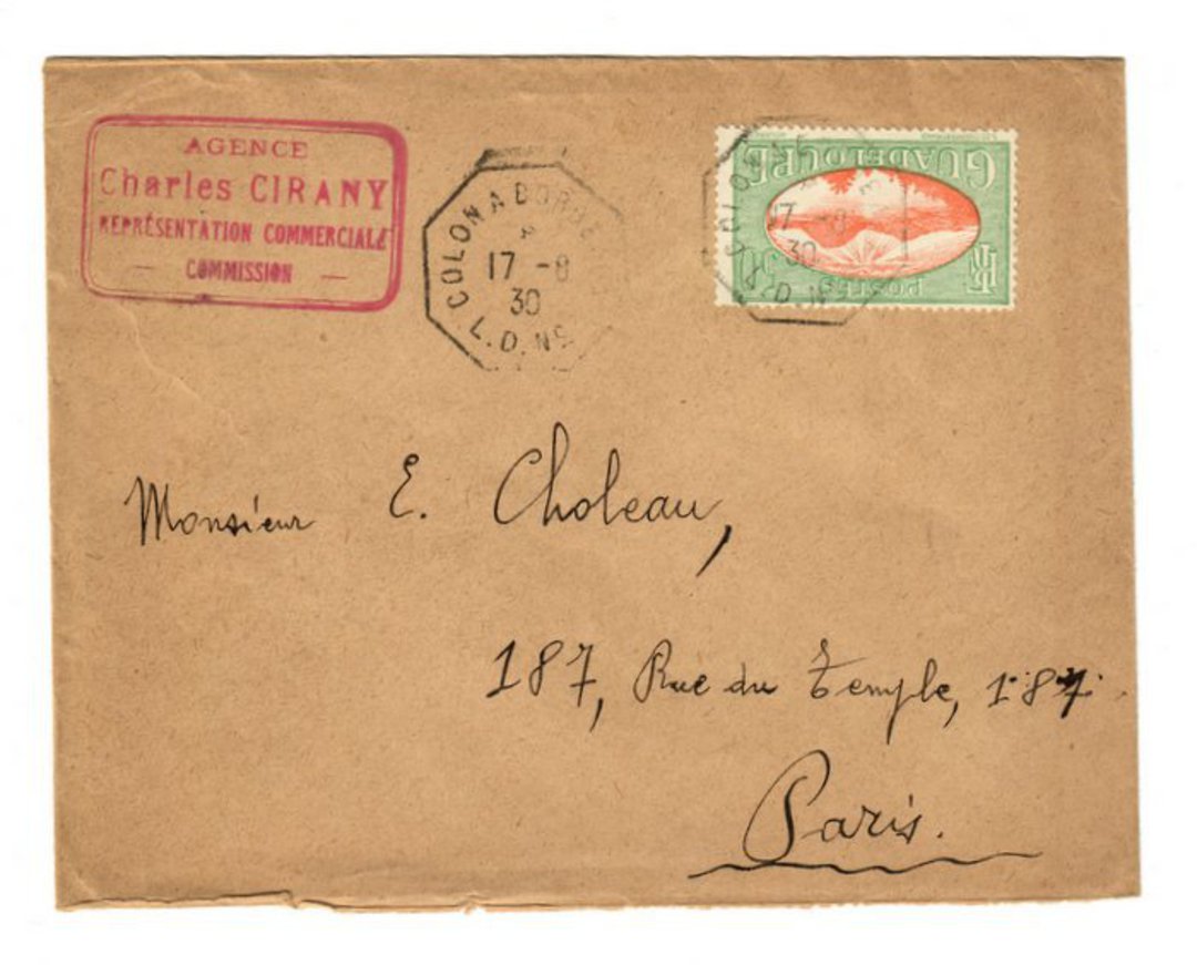 GUADELOUPE 1930 Letter to Paris. - 37606 - PostalHist image 0