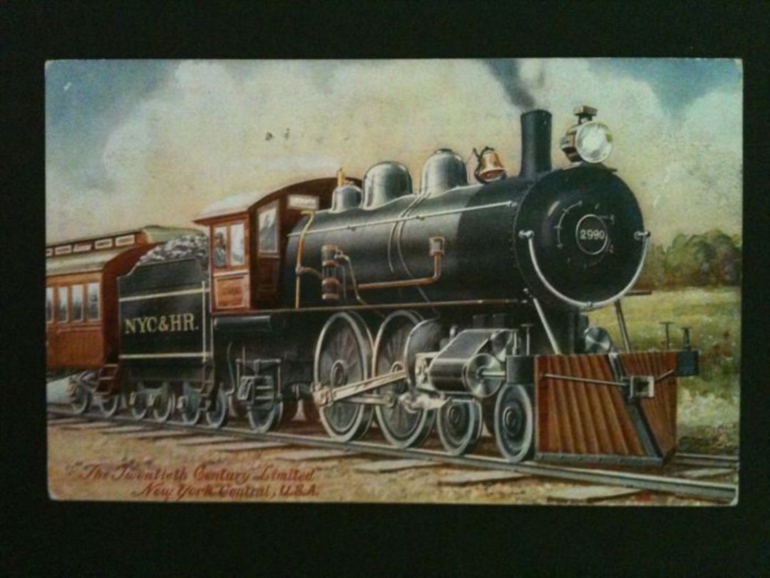 USA Coloured postcard of "The Twentieth Century Limited " New York Central. Oilette. - 40561 - Postcard image 0
