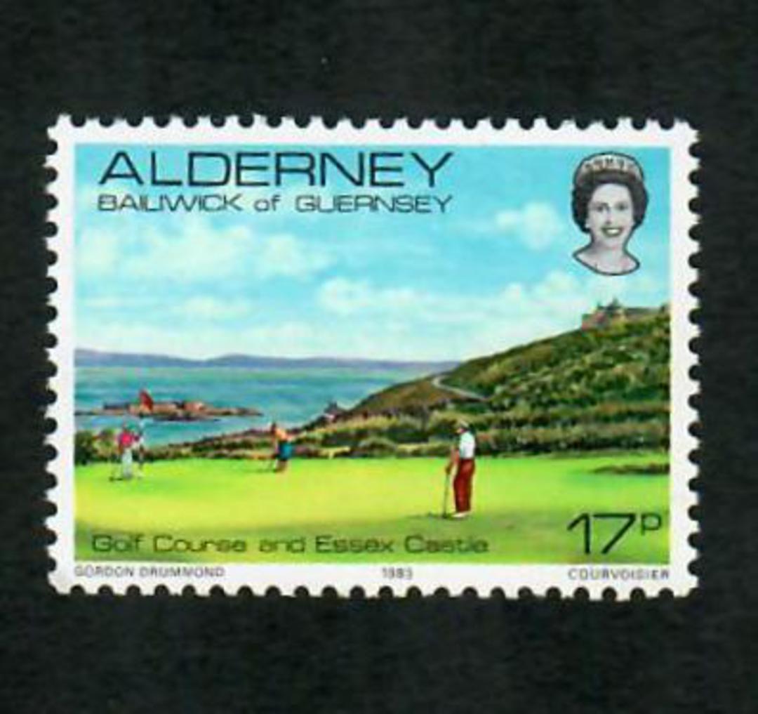 ALDERNEY 1983 Definitive 17p Golf Course. - 91683 - UHM image 0