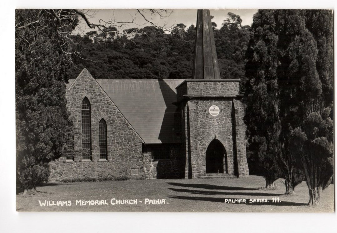 Real Photograph by T G Palmer & Son of Williams Memorial Church Paihia. - 44867 - image 0