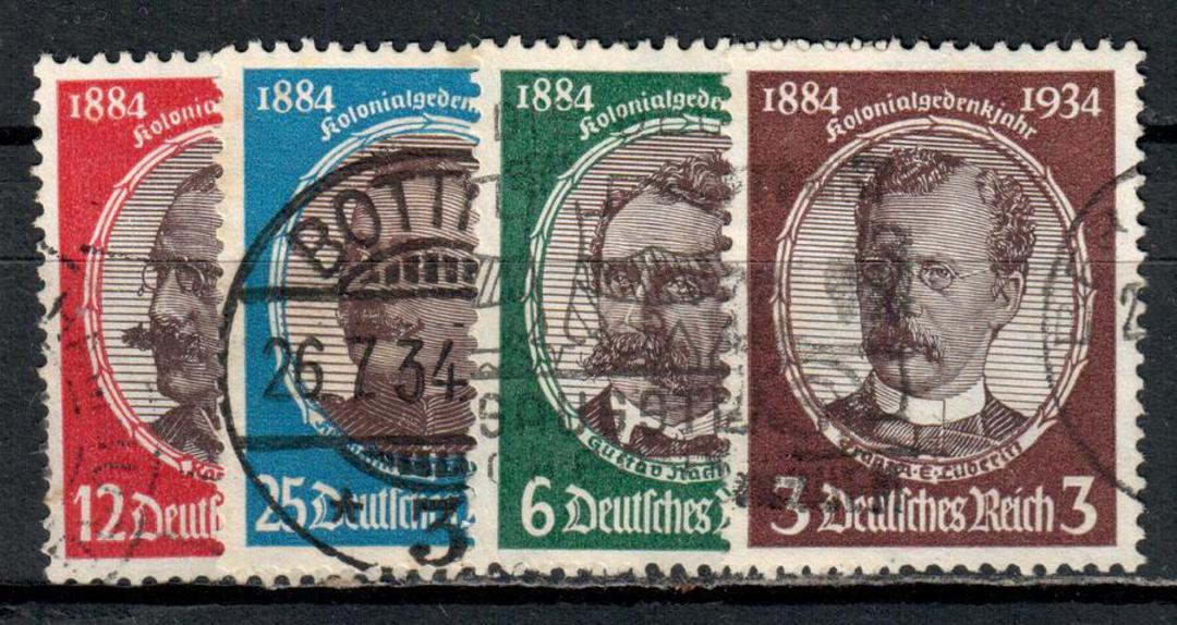 GERMANY 1934 Colonizers Jubilee. Set of 4. - 71373 - Used image 0