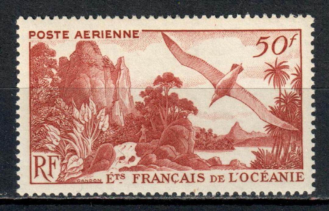 FRENCH OCEANIC SETTLEMENTS 1948 Definitive Air 50fr Brown-Lake. - 75911 - LHM image 0