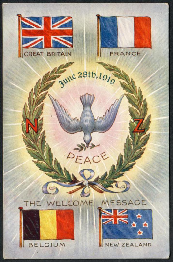 VICTORY 1918 Coloured Postcard. designed by a returned soldier. - 240161 - Postcard image 0
