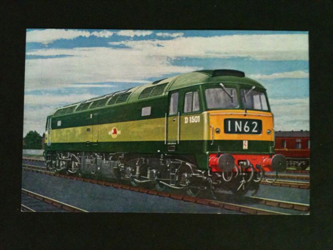 GREAT BRITAIN Coloured postcard of Brush Type 4 Diesel-Electric Co-Co D1501. - 40564 - Postcard image 0