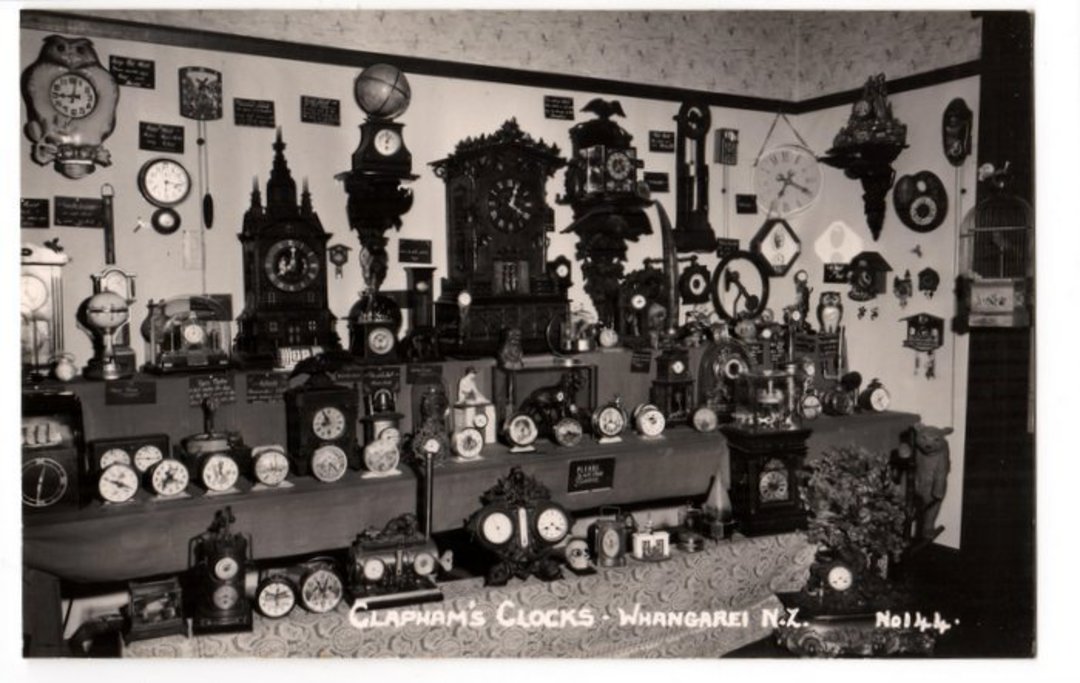 Real Photograph by T G Palmer & Son of Clapham's Clocks Whangarei. - 44924 - image 0
