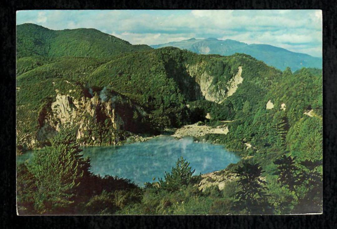 Modern Coloured Postcard by Gladys Goodall of Waimangu Geyser Valley. - 444498 - Postcard image 0