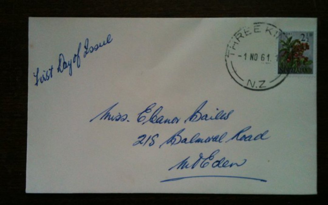 NEW ZEALAND 1960 Pictorial 2½d on first day cover. - 520345 - FDC image 0