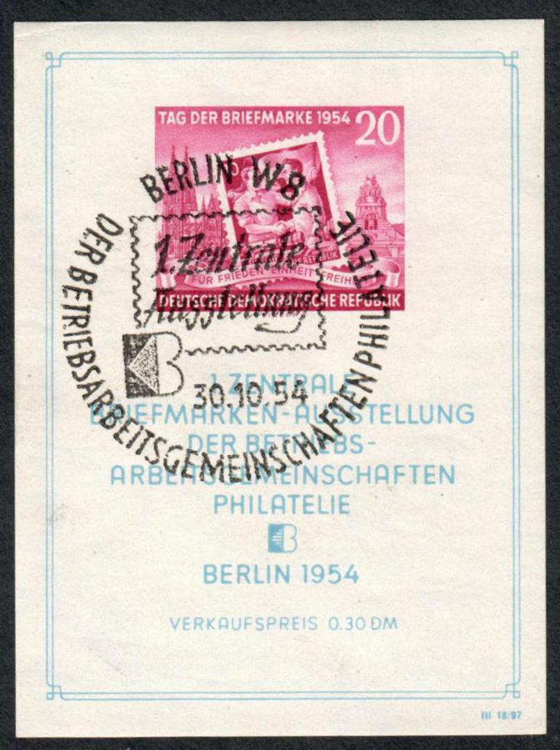 EAST GERMANY 1954 Stamp Day. Miniature sheet. - 57004 - FU image 0