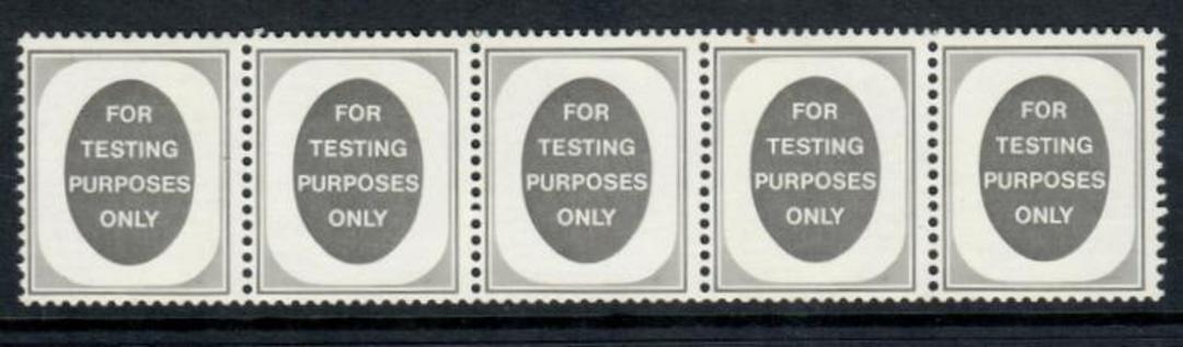 GREAT BRITAIN Label For Testing Purposes Only. Strip of 5. - 56341 - UHM image 0