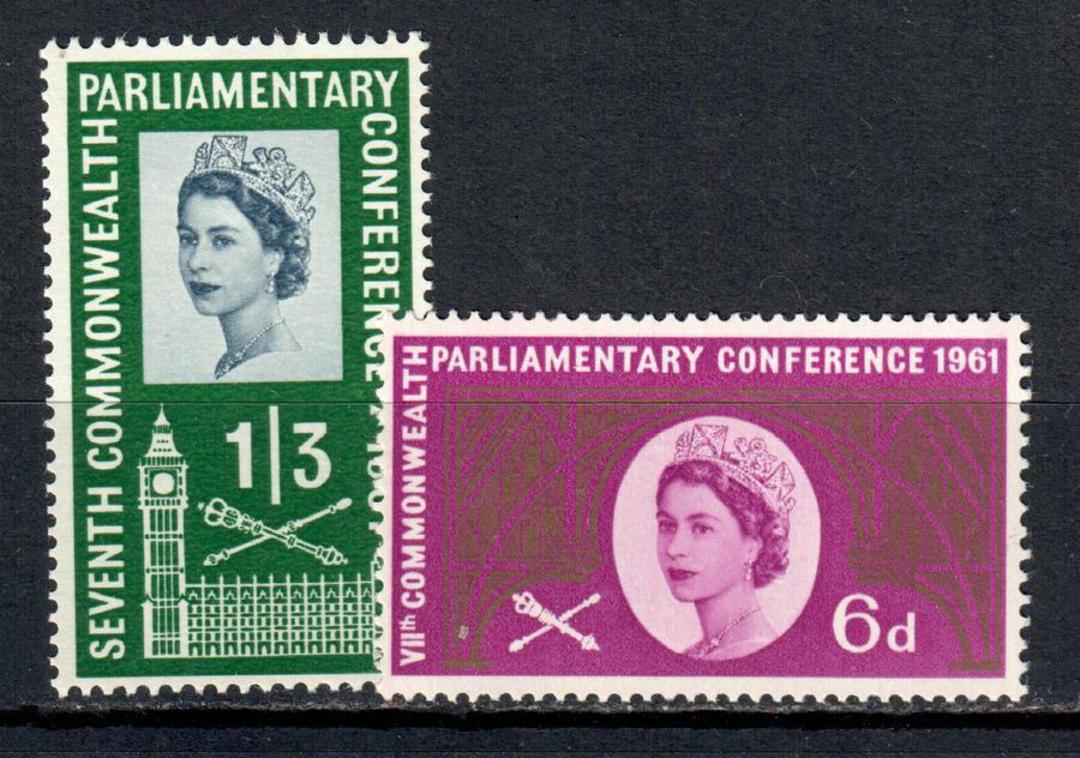GREAT BRITAIN 1961 Commonwealth Parliamentary Conference. Set of 2. - 9068 - UHM image 0
