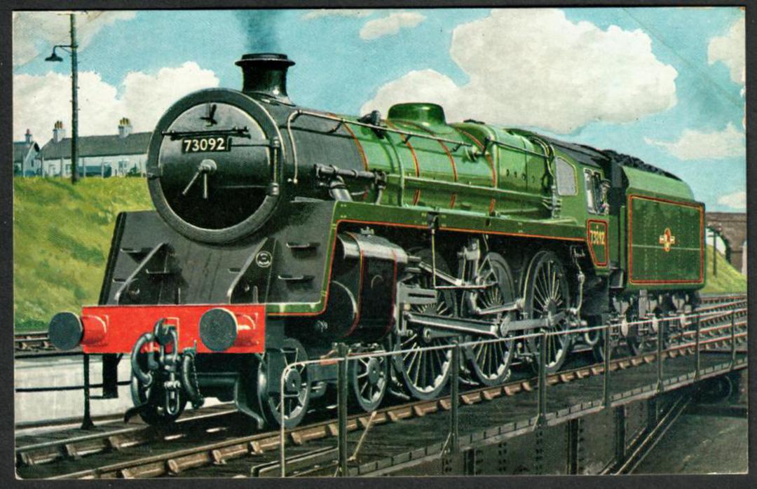 BRITISH RAIL Standard Class 5 4-6-0 .#` 73092 - 40582 - Postcard image 0