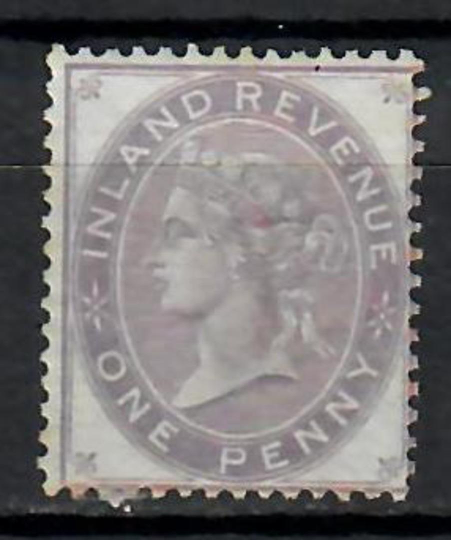 GREAT BRITAIN 1868 Victoria 1st Postal Fiscal 1d Purple. Die 1. - 39687 - LHM image 0