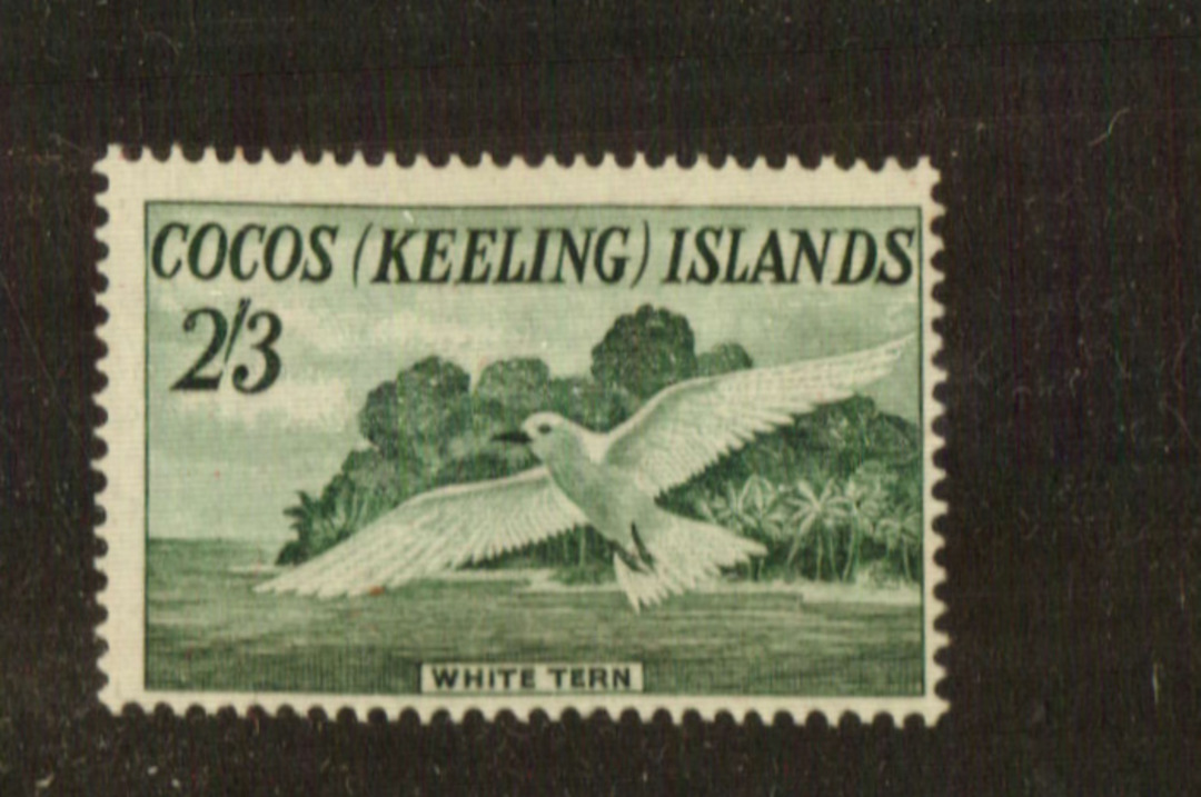COCOS (KEELING) ISLANDS 1963 Definitive 2/3 White Tern. Hinge remains. - 71999 - Mint image 0