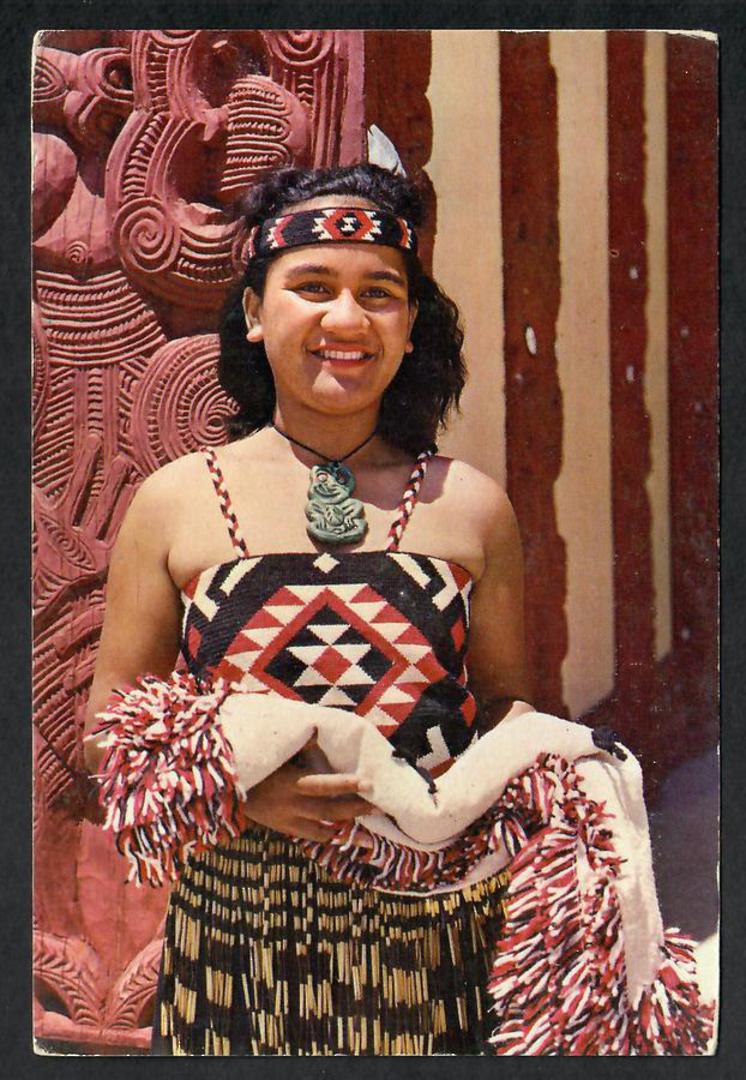 Modern Coloured Postcard by Gladys Goodall of Maori Maiden. - 444029 - Postcard image 0