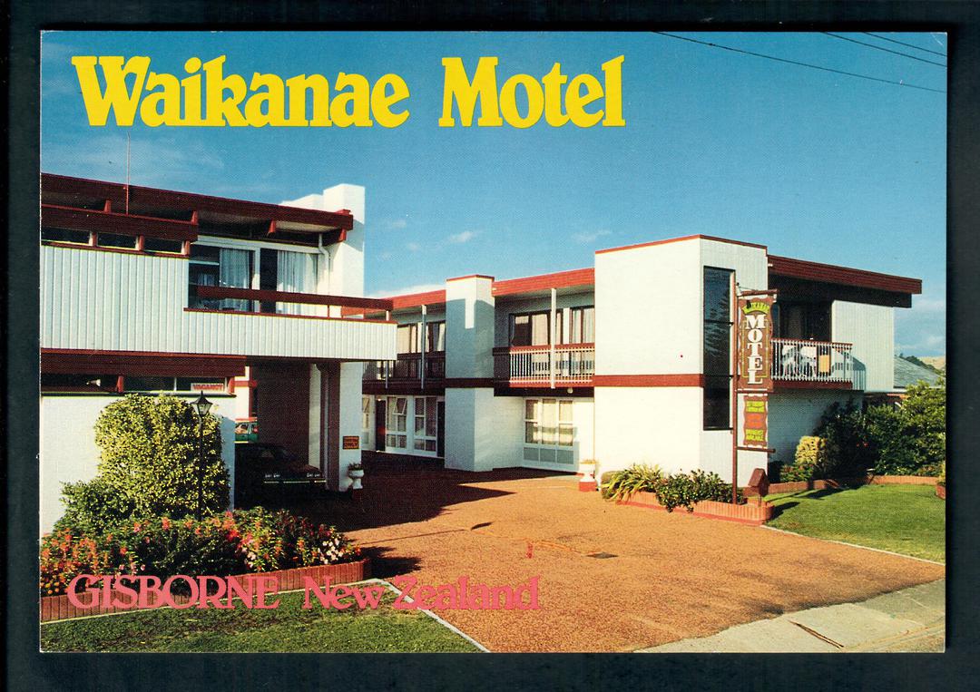 Modern Coloured Advertising Postcard of Waikanae Motel Gisborne. - 448151 - Postcard image 0