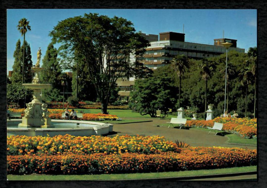 Modern Coloured Postcard by Gladys Goodall of The Fountain Albert Park Auckland. - 444198 - Postcard image 0