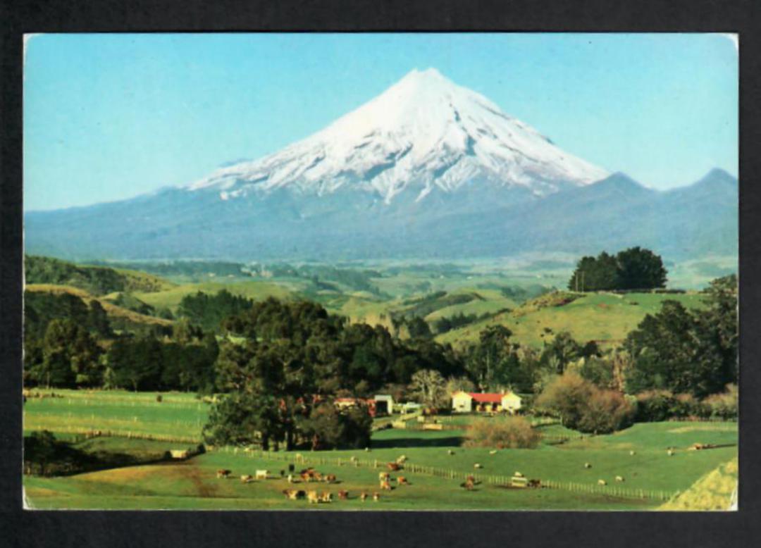 Modern Coloured Postcard by Gladys Goodall of Mt Egmont. - 444191 - Postcard image 0