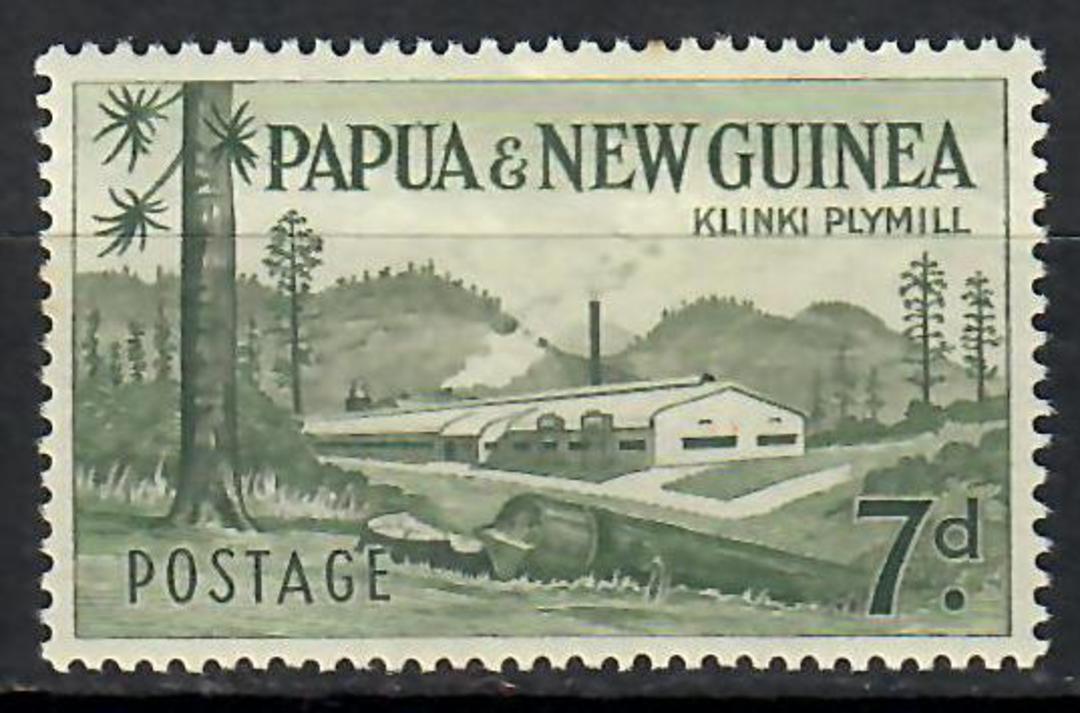 PAPUA NEW GUINEA 1958 Definitive 7d Bronze-Green. - 70660 - UHM image 0