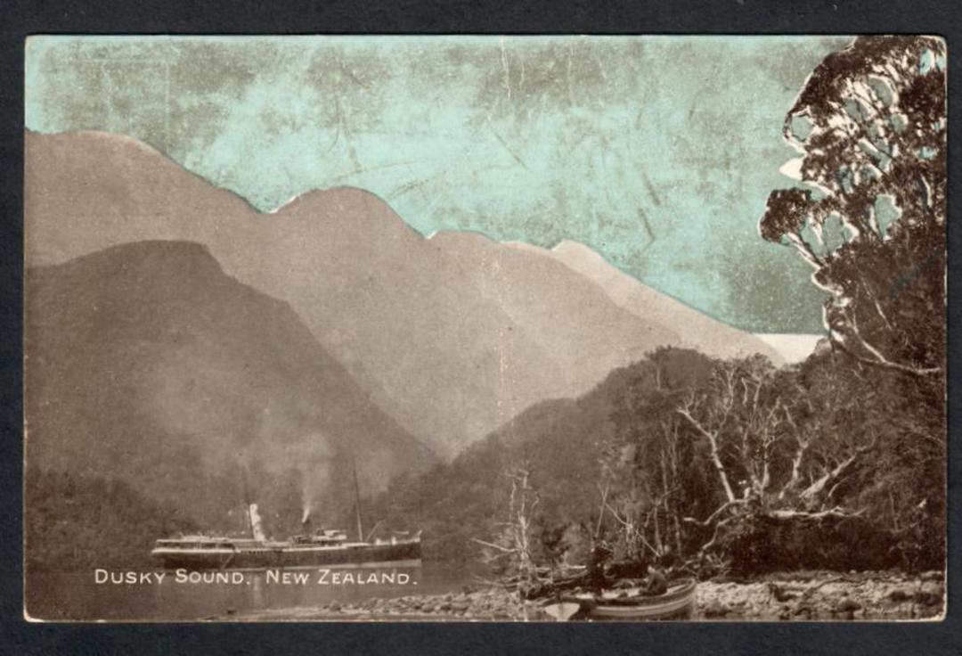 Early Undivided Tinted Real Photograph of Dusky Sound. - 49816 - Postcard image 0
