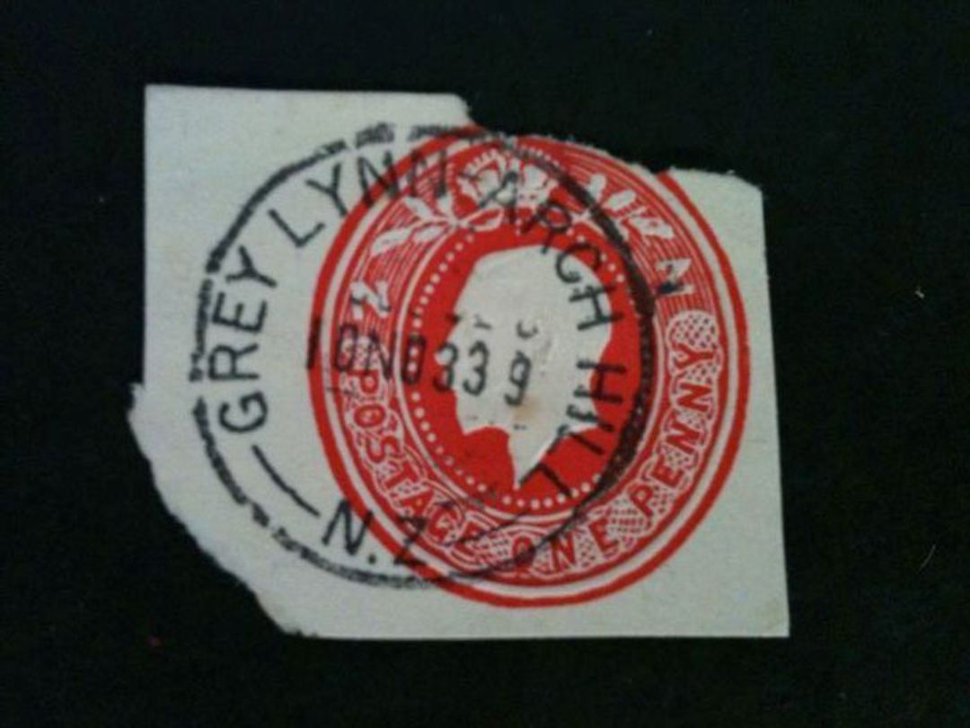 NEW ZEALAND Postmark Auckland GREY LYNN - ARCH HILL. J Class cancel on cutout. - 79229 - Postmark image 0